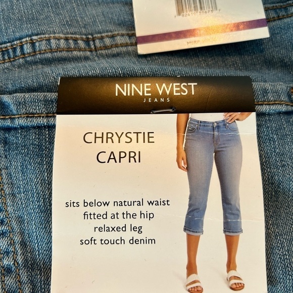 NWT Nine West Chrystie Capri Jeans - Picture 5 of 8